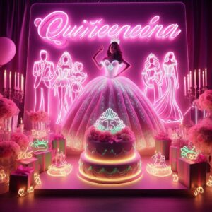 Portada de la nota del blog de la web: decorando eventos con carteles de neon led